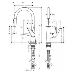 Смеситель Hansgrohe Talis S 72813000 для кухонной мойки