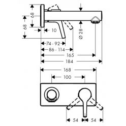 Смеситель Hansgrohe Talis S 72110000 для раковины