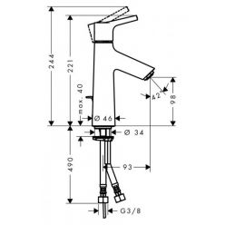 Смеситель Hansgrohe Talis S 72020000 для раковины