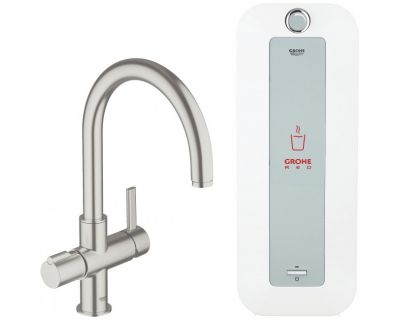 Смеситель Grohe Red Duo 30079DC0 для кухонной мойки, с водонагревателем