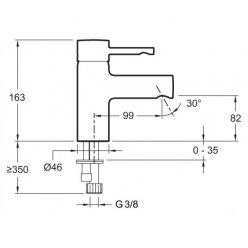 Смеситель Jacob Delafon Cuff E98298-CP для раковины