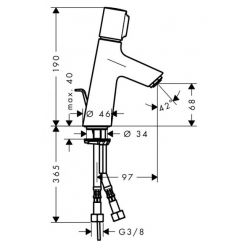 Смеситель Hansgrohe Talis Select S 72040000 для раковины