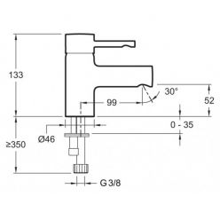 Смеситель Jacob Delafon Cuff E98297-CP для раковины