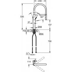 Смеситель Grohe Essence New 30294DC0 для кухонной мойки