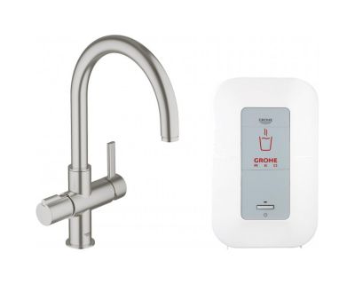 Смеситель Grohe Red Duo 30083DC0 для кухонной мойки, с водонагревателем