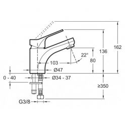 Смеситель Jacob Delafon Brive E75762-CP для раковины