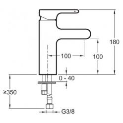 Смеситель Jacob Delafon Singulier E10496-CP для раковины