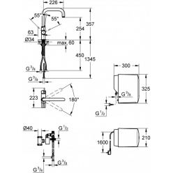 Смеситель Grohe Red Duo 30145000 для кухонной мойки, с водонагревателем