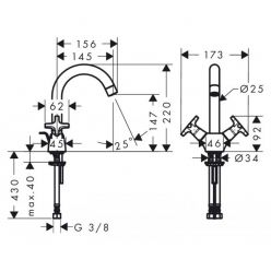 Смеситель Hansgrohe Logis Classic 71270000 для раковины