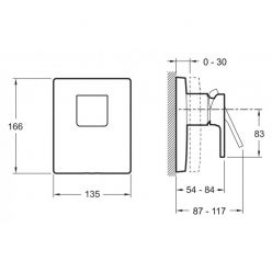 Смеситель Jacob Delafon Strayt E98632-CP для душа