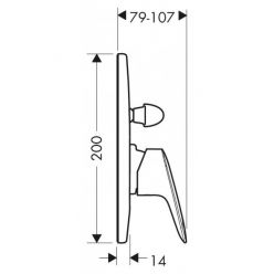 Смеситель Hansgrohe Logis 71406000 для ванны с душем