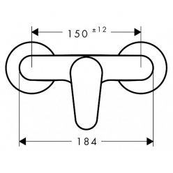 Смеситель Hansgrohe Talis E2 31662000 для душа