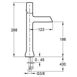 Смеситель Jacob Delafon Toobi E8960-CP для раковины