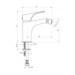 Смеситель для биде Deante Hiacynt BQH_031M хром