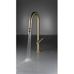 Смеситель для кухни Deante OLFATO Gold BR BQO_R72M брашированное золото