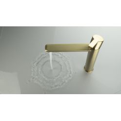 Смеситель для умывальника Deante Arnika Gold Br BQA_R20N высокий брашированное золото