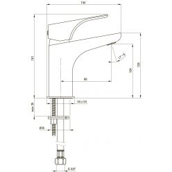 Смеситель для умывальника Deante HIACYNT BQH_020M хром