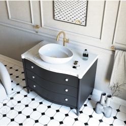 Смеситель для умывальника Deante TEMISTO BRONZO высокий, бронза