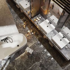 Смеситель для умывальника Deante Temisto Bronzo BQT_M25D латунь