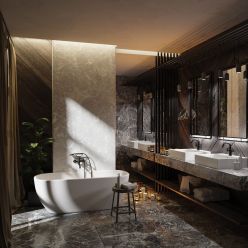 Смеситель для умывальника Deante Temisto Bronzo BQT_M25D латунь