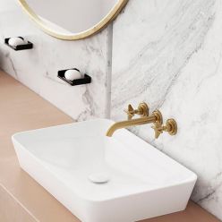 Смеситель для умывальника скрытого монтажа Deante Temisto Bronzo BQT_M54D латунь