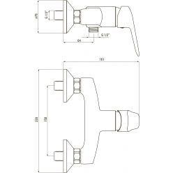Смеситель для душа Neo BORO BMO_040M хром Смеситель для душа Neo BORO BMO_040M хром