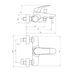 Смеситель для ванны Deante Cynia BCY 010M