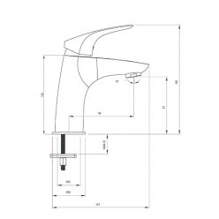 Смеситель для умывальника Deante Cynia BCY_021M 