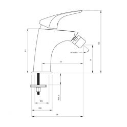 Смеситель для биде Deante Cynia BCY 031M