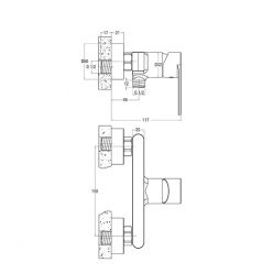 Смеситель для душа Deante Alpinia BGA_040M 