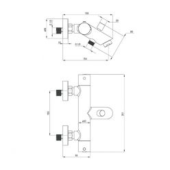 Смеситель для ванны Deante Begonia BCB 01BT термостатический