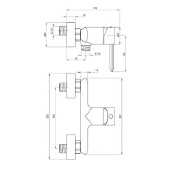 Смеситель для ванны Deante Kalia BGK 010M