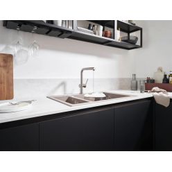 Hansgrohe Talis M54 Кухонный смеситель однорычажный 270 с вытяжным изливом 1jet sBox хром 72809000