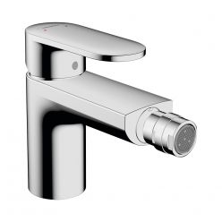 Hansgrohe Vernis Blend Смеситель для биде однорычажный со сливным гарнитуром черный матовый 71210670