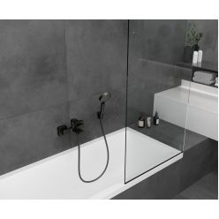 Hansgrohe Vernis Shape Смеситель для ванны однорычажный внешнего монтажа черный матовый 71450670