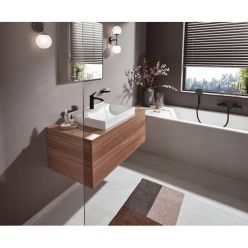 Hansgrohe Vivenis Смеситель для раковины 110 без сливного гарнитура черный матовый 75022670