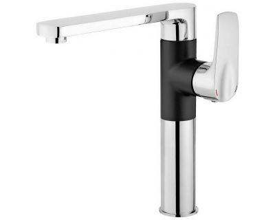 Смеситель для кухни Deante Salt BES_B630 хром-черный