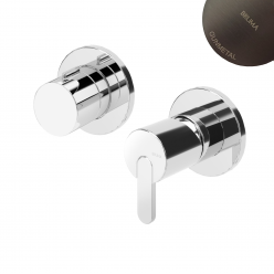 Смеситель на 3 потребителя Bruma Leaf 1673123MG Gunmetal