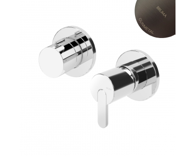 Смеситель на 3 потребителя Bruma Leaf 1673123MG Gunmetal