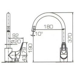 Смеситель для кухонной мойки Bravat Drop-D F748162C-2