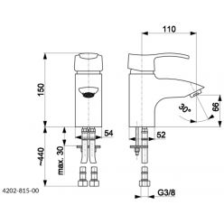 Смеситель для умывальника Armatura Kwarc 4202-815-00 хром