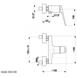 Смеситель для душа Armatura Amazonit 4626-010-00 хром