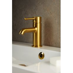 Смеситель для умывальника Armatura Moza brushed gold 5032-815-31 матовое золото