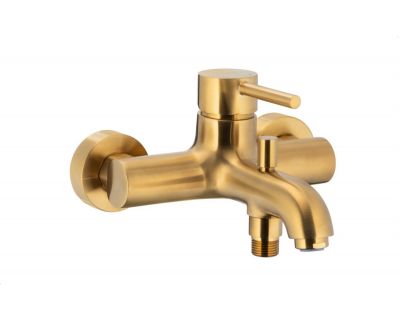 Смеситель для ванны Armatura Moza brushed gold 5034-010-31 матовое золото