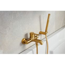 Смеситель для ванны Armatura Moza brushed gold 5034-010-31 матовое золото