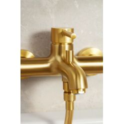 Смеситель для ванны Armatura Moza brushed gold 5034-010-31 матовое золото