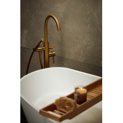 Смеситель для ванны Armatura Moza brushed gold 5035-510-31 матовое золото