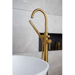 Смеситель для ванны Armatura Moza brushed gold 5035-510-31 матовое золото