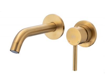 Смеситель для умывальника Armatura Moza brushed gold 5039-810-31 матовое золото, скрытый монтаж