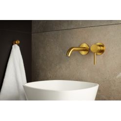 Смеситель для умывальника Armatura Moza brushed gold 5039-810-31 матовое золото, скрытый монтаж